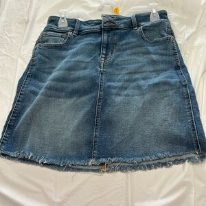 Maurices Blue A-Line Denim Mini Skirt